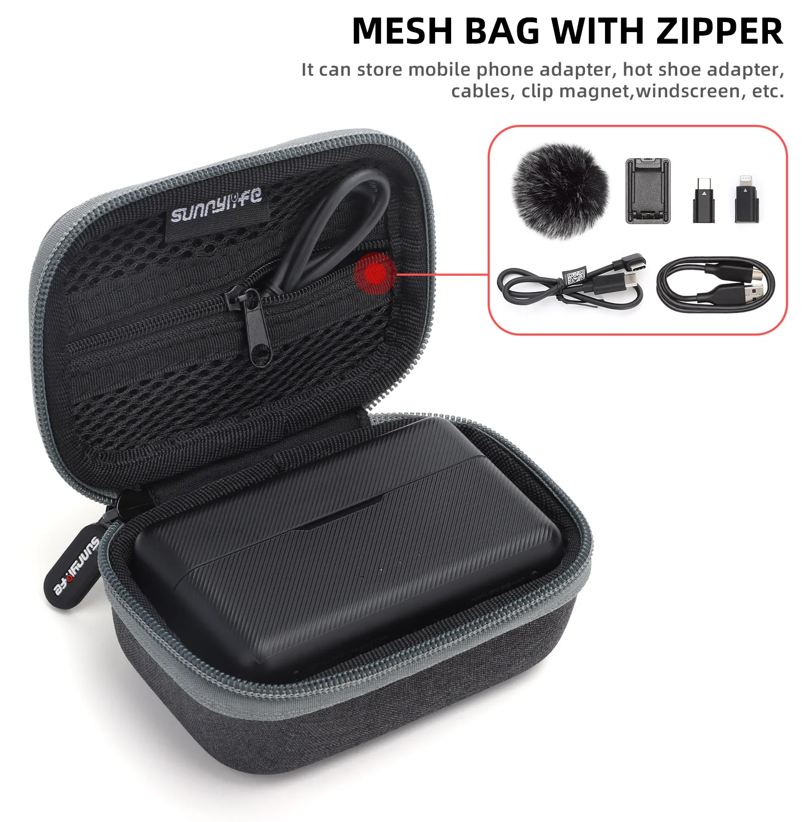 

Suitable for DJI Mic storage bag wireless microphone portable protective case anti-drop wear accessories