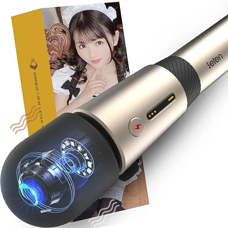 Leten Lightning AV Wand III Super Motor Intense Vibration Big Head Smart Heating Female Vibrator Ergonomic G Spot Stimulator