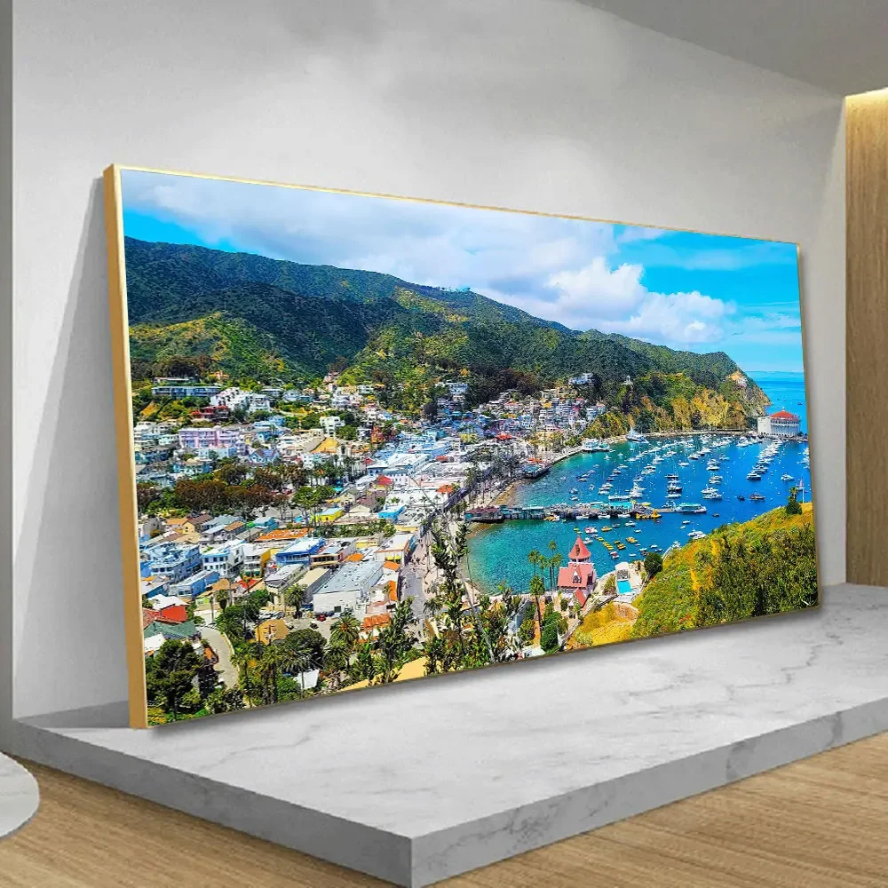 

5D DIY Large Diamond Painting Island Life Ocean Coastal Landscape Full Square Round Diamond Mosaic Embroidery Kit Rhinestone