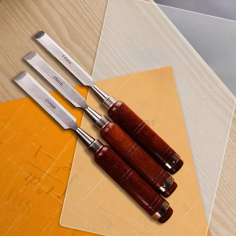 

Деревообрабатывающее долото с прорезями Muti, несколько спецификаций, напильник с деревянной ручкой, утолщенная сталь, режущая головка Cr-V, ручные гравировальные инструменты