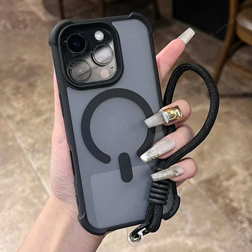 자기 손목 스트랩 아이폰 케이스 충격 방지 커버 이미지