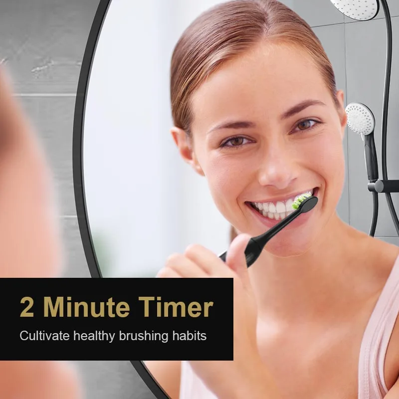Xiaomi فرشاة أسنان كهربائية بالموجات الصوتية الذكية توقيت فرشاة أسنان تبييض الأسنان سريع USB قابلة للشحن فرشاة الأسنان مع رأس بديل