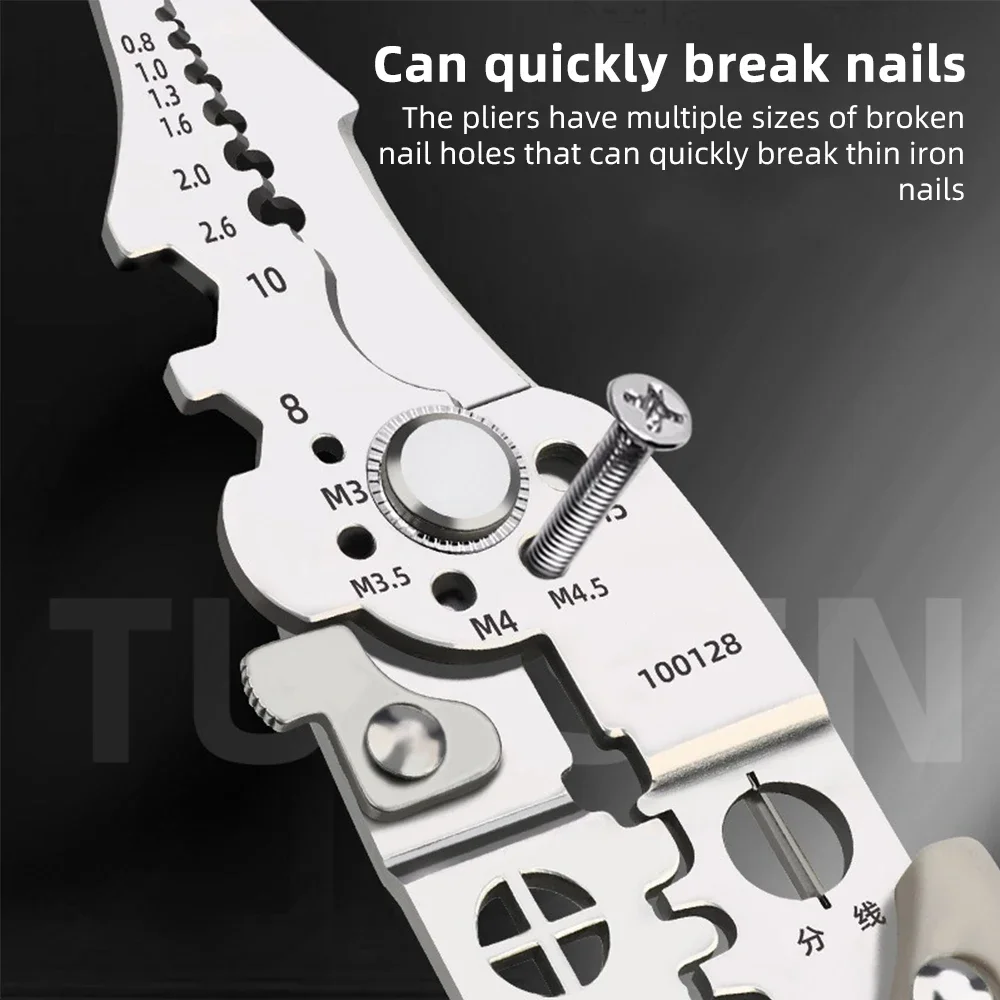 Multifunctional Wire Crimper Pliers Cable Cutter Adjustable Automatic Electrical Wire Stripper Stripping Terminal Hand Tool