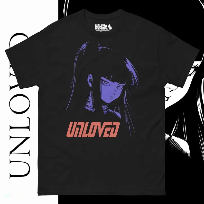 UNLOVED • TShirt  Anime Shirt Unisex Clothing Highkodama Japanese Streetwear Harajuku Style Alt Clothing Waifu Otaku Kawaii