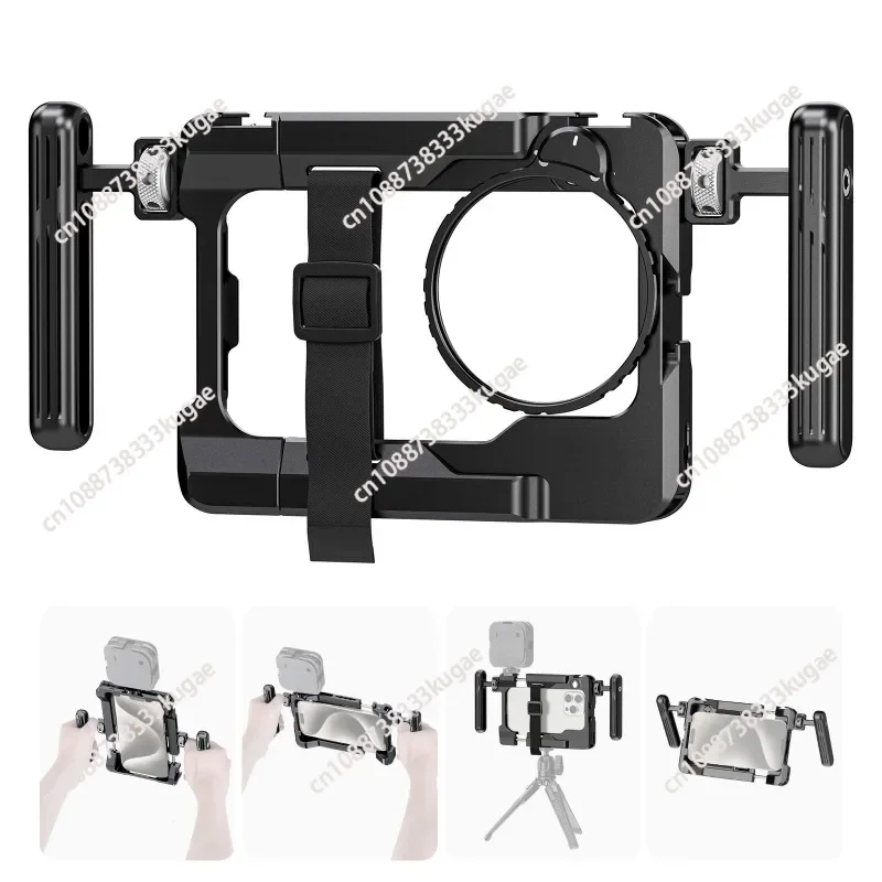 Universal Mobile Phone Rabbit Cage Metal Expansion Accessories Handheld Video 67mm Filter Holder