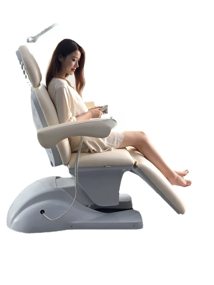 Electric Beauty Bed Lifting Multifunctional Beauty Salon Body Massage High-Grade Split Leg Rotating Tattoo Chair