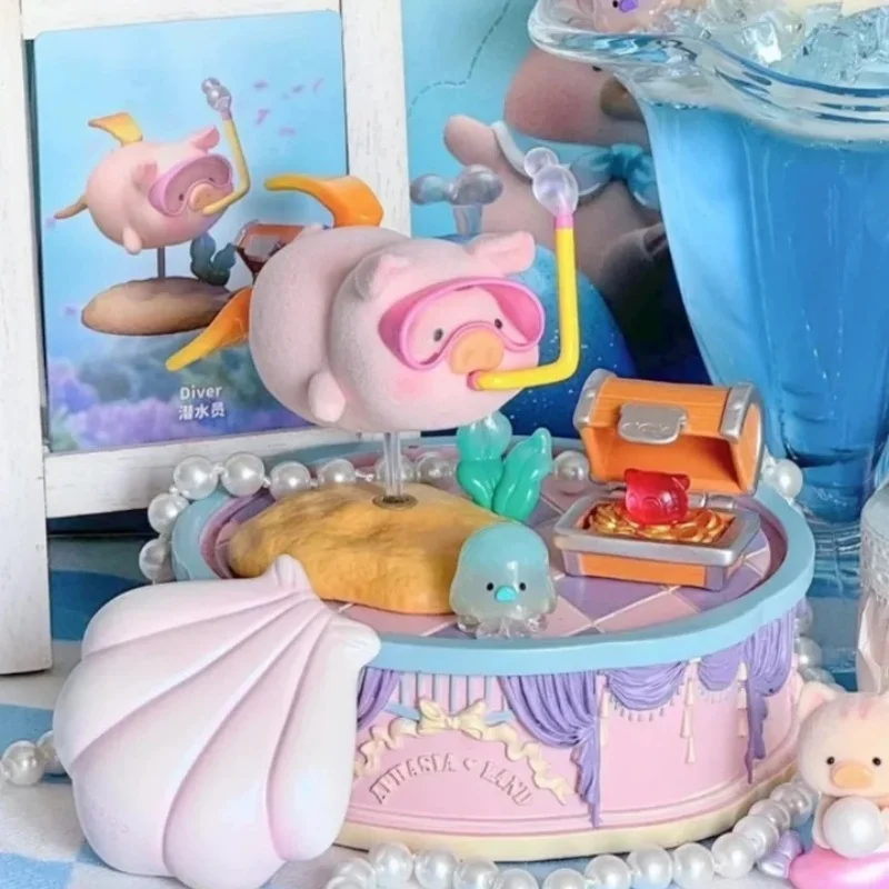 Nowa Oryginalna Figurka Lulu Pig Ocean Series Blind Box Modna Zabawka Lalka Ekspozycja Zabawki Kolekcja na Biurko Tajemnicze Prezenty Niespodzianki
