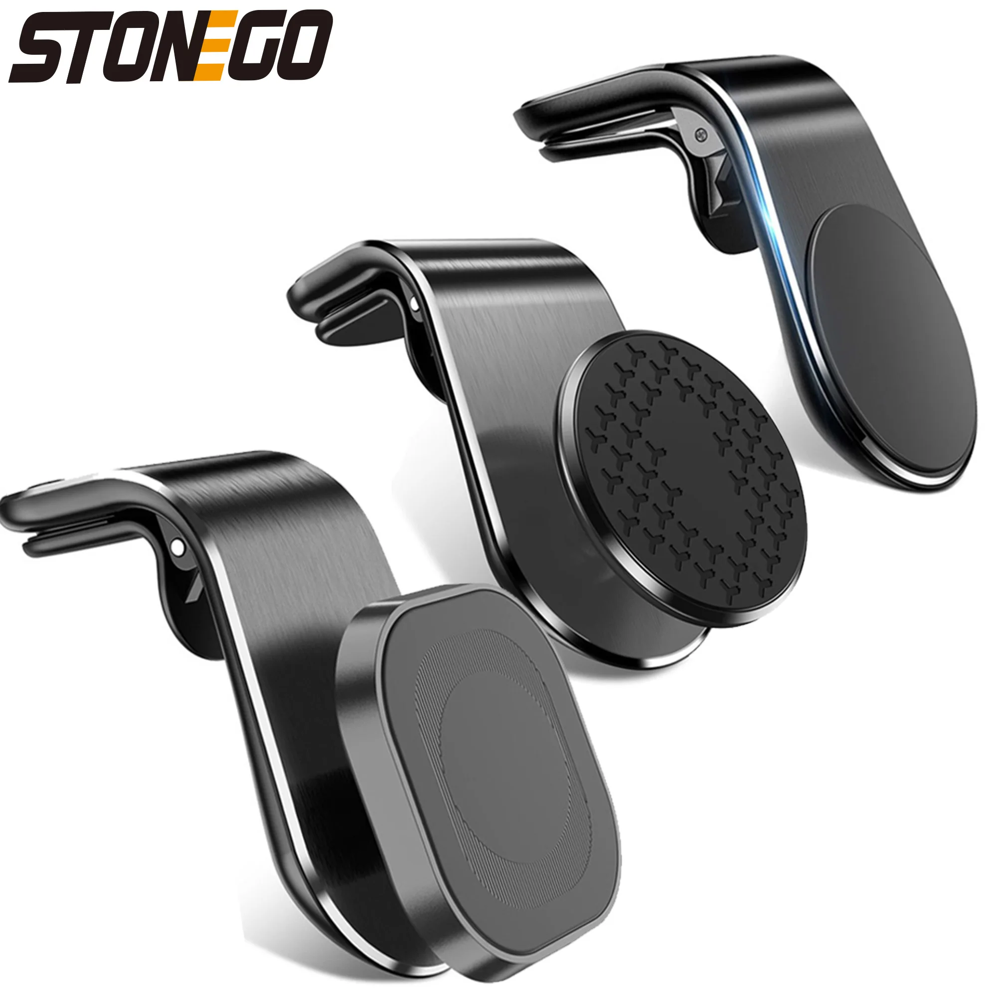 

Магнитное автомобильное крепление для телефона — прочная навигационная подставка L-типа, 360° ° Поворот, универсальная посадка для всех моделей, держатель для смартфонов