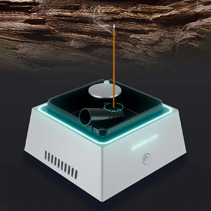 Smart Purifying Ashtray Multifunctional Smoke Odor Air Purifier Smart Ashtray for Home Car Smoke Filtration Air Purification