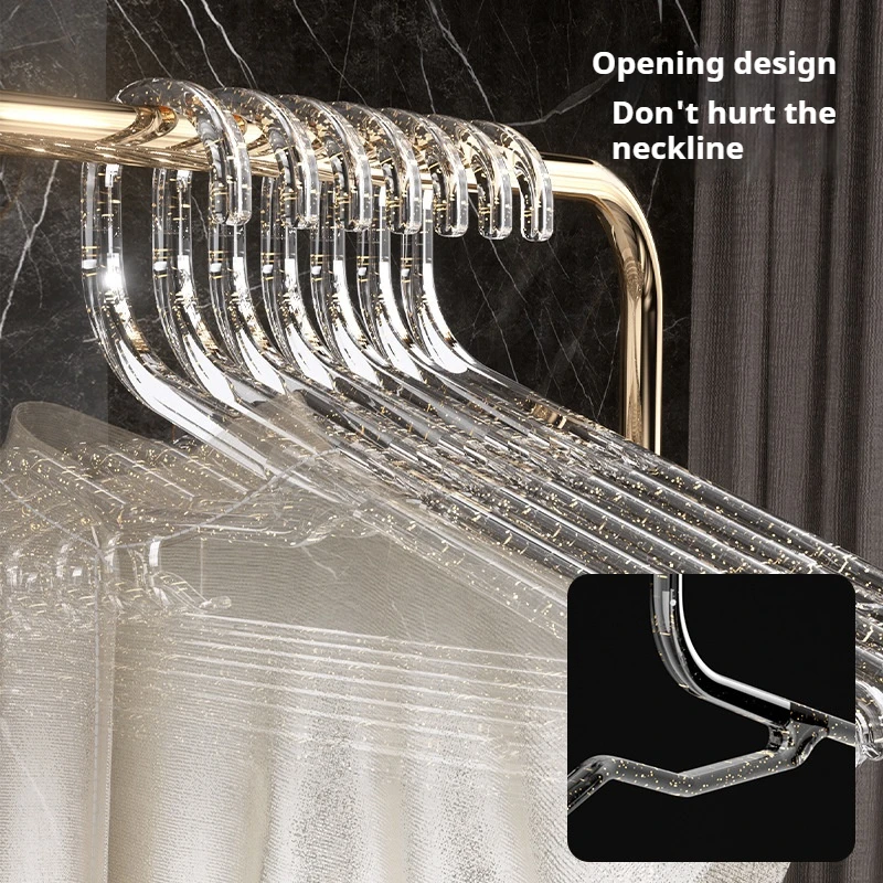Transparent Coat Racks Anti-shoulder Corner Collar Protection Non-marking Non-slip Household Hanging Clothes Wholesale