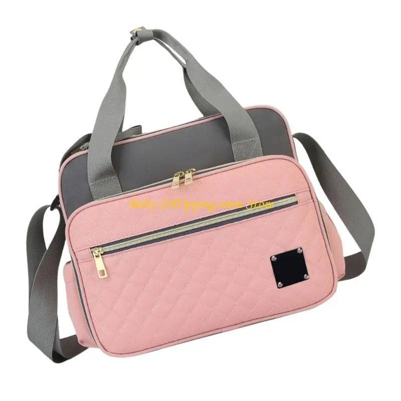 

23GD Essential Travel Friendly Mom Bag Adjustable Shoulder Bag Organiser with Large Space for Baby Accessories and More