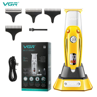 VGR Electric Hair Clipper Rechargeable Portable Home Appliance Personal Care Barber Trimmer For Men LCD USB Salon VGR V-277
