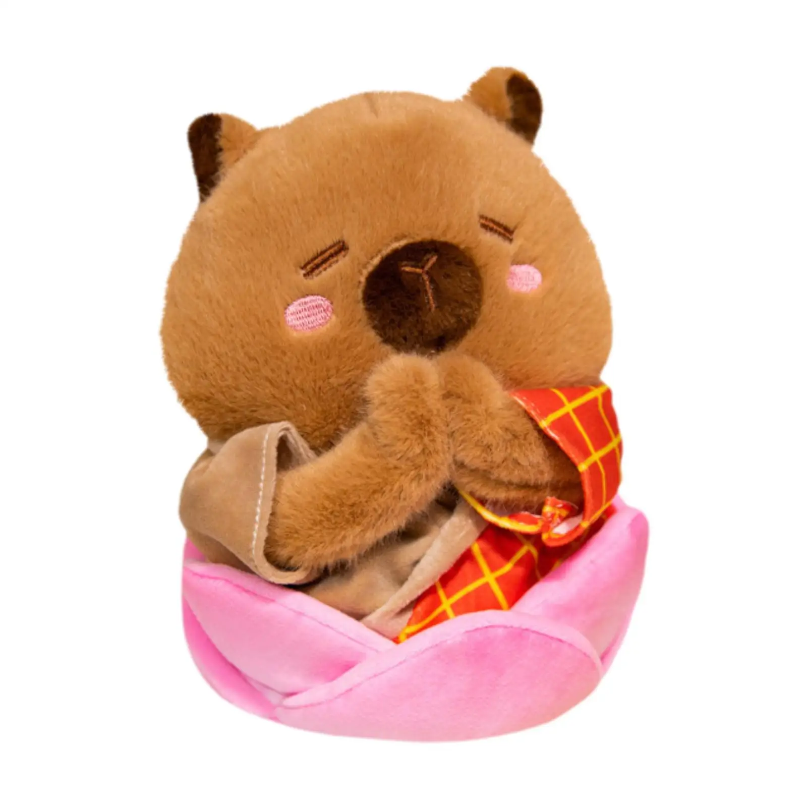 Capybara peluche da collezione Kawaii decorazione morbida Squishy Car Decor capibara peluche bambola ragazzi e ragazze famiglia bambini adolescenti