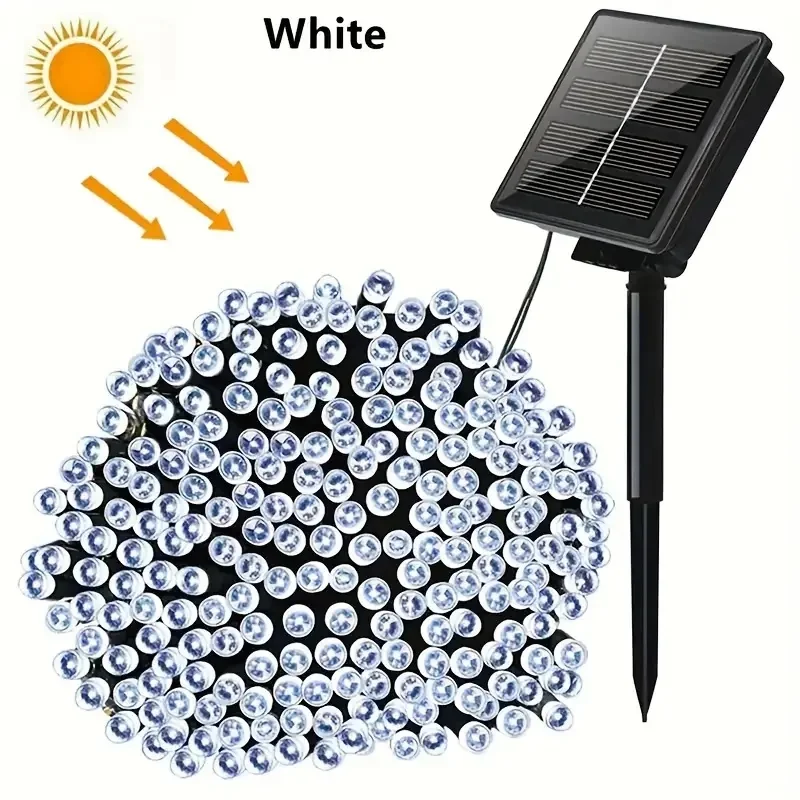 OKAL RED EAST Outdoor Solar Lichterkette LED Weihnachtsdekoration, Lichterkette Solar Lichterkette Garten Weihnachtsdekoration Licht 4