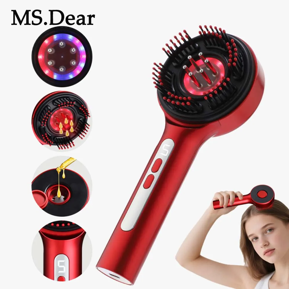 

Electric Vibration Massage Comb Portable Hair Follicle Comb Scalp Oil Liquid Applicator Head Massager Hair Growth Anti Loss Care