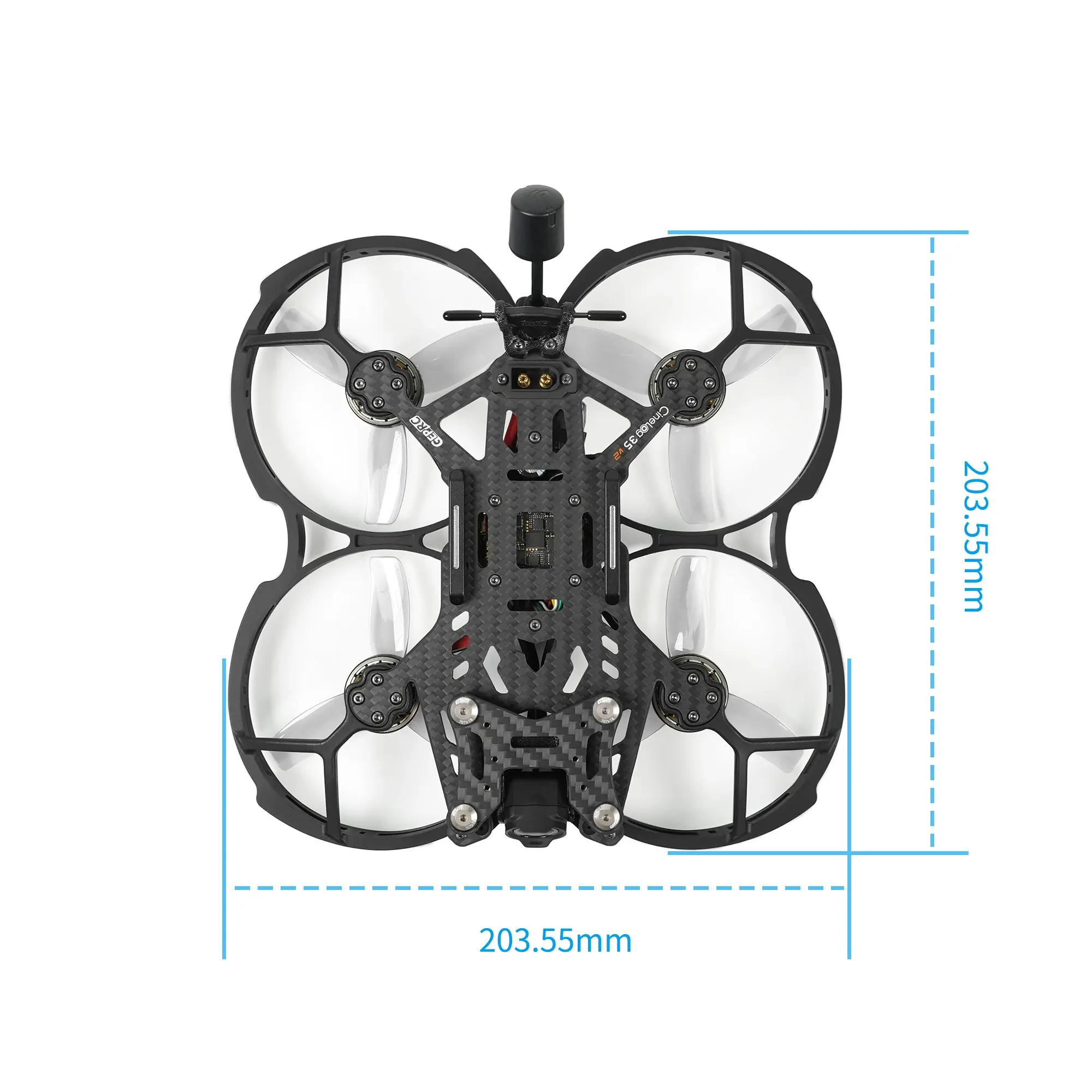 Geprc Cinelog35 V2 HD 722 45A AIO V2 6S 3.5 Inch Cinematic FPV Racing Drone PNP BNF with DJI O3 Air Unit Digital System