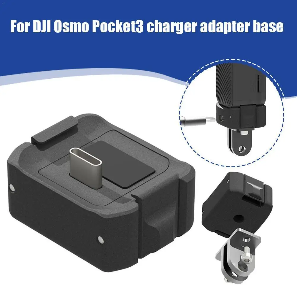 

Potable Gimbal Camera Metal Adapter Base for dji Osmo Pocket3 Camera Charging Accessories