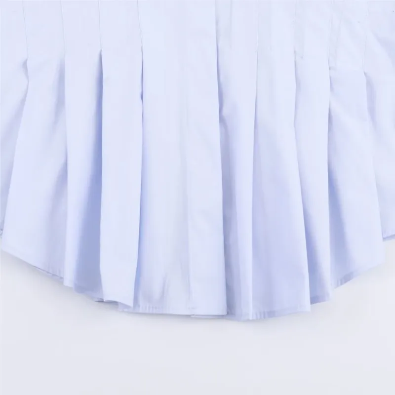 HipSeam Dames Shirt met Plooien Herfst 2025, Nieuwe Mode Lange Mouw Knop Dame Blouses Chique Vrouwelijke Tops