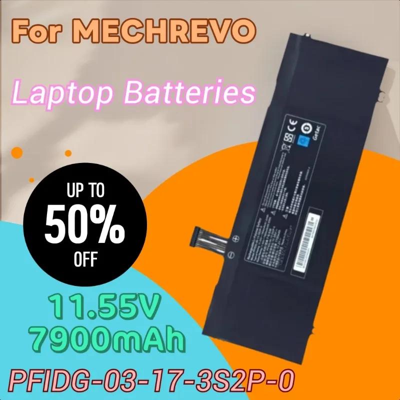 

Высококачественный аккумулятор для ноутбука 11,55 В 7900 мАч PFIDG-03-17-3S2P-0 для MECHREVO Code 01 Air II S1 Plus и Getac S2 UMI Air S1 Plus