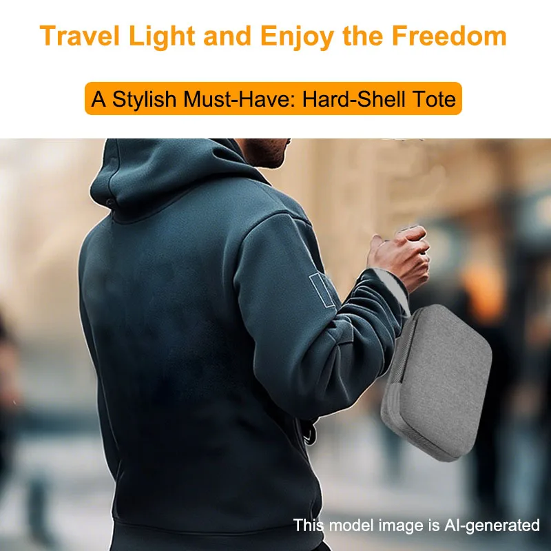 For MANGMI Air X Hard Shell Travel Carrying Case Shockproof Anti-Drop Portable Protective Storage Bag Handheld Console Organizer