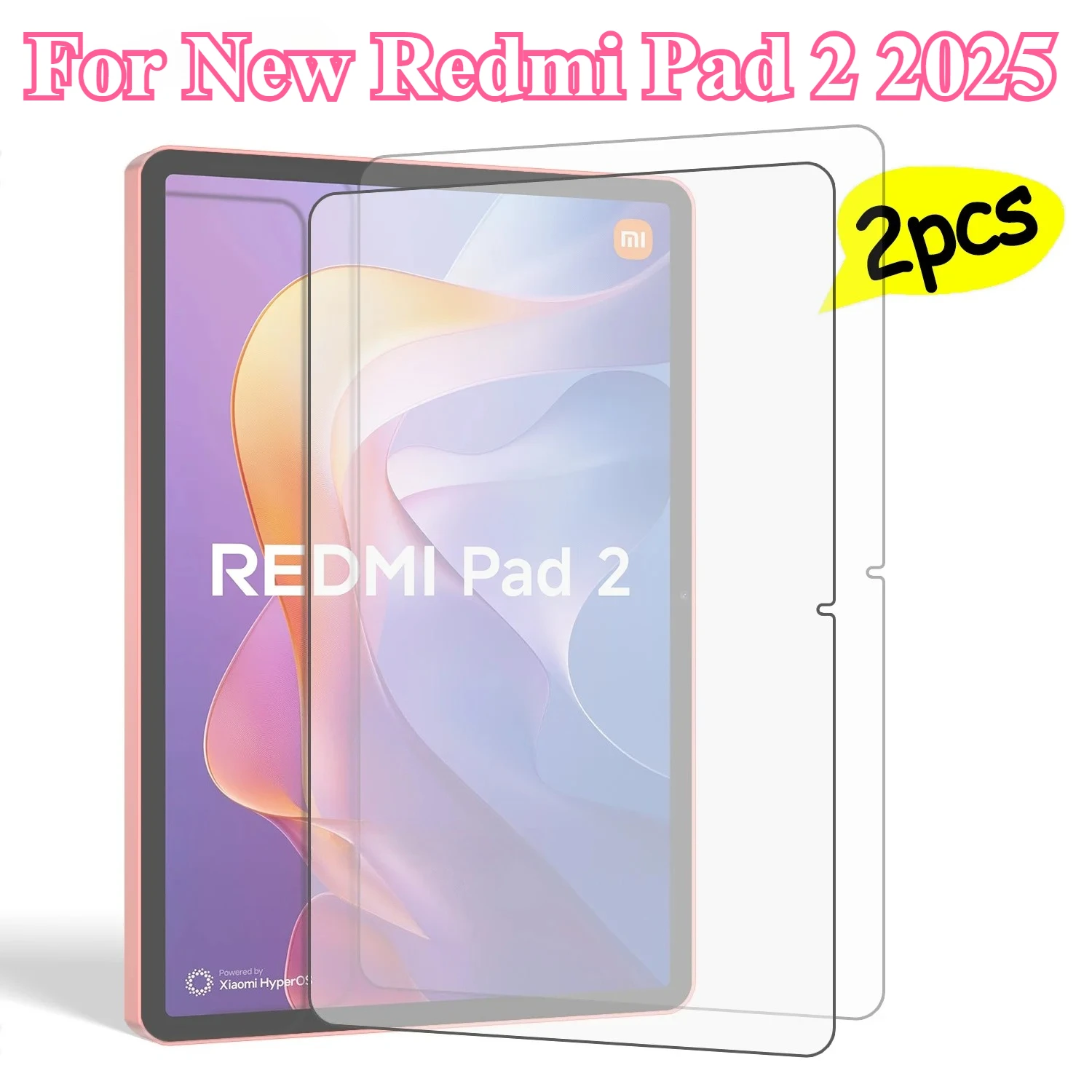 

2 Pieces Full for New XIAOMI Redmi Pad 2 11inch 2025 HD Tempered Glass Film Screen Protector for Redmi Pad 2 2025 Tablet Film