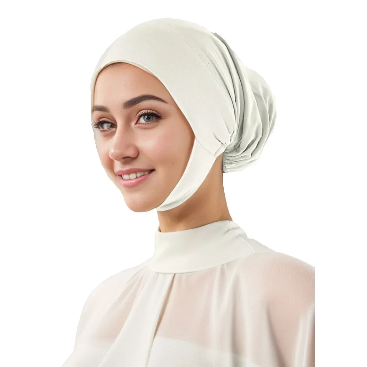 イスラム教徒の女性用アンダーキャップ、ボンネット、ターバン、ヘッドタイ、インナーヒジャブ、伸縮性ヒジャブ、イスラムヘッドスカーフ、キャップ、帽子、ビーニー、ヘッドウェア、アンダースカーフ