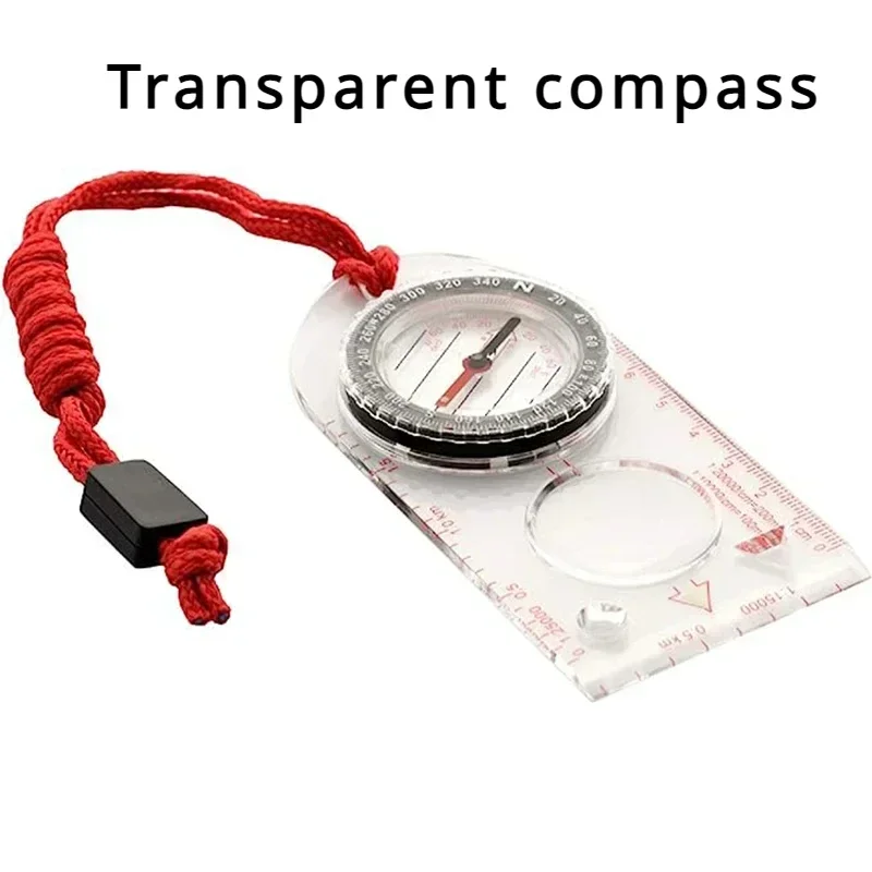 1 Pc Orienteering Compass for Map Reading Baseplate Compass Survival Hiking Hunting Navigation Camping Gadgets Survival Gear