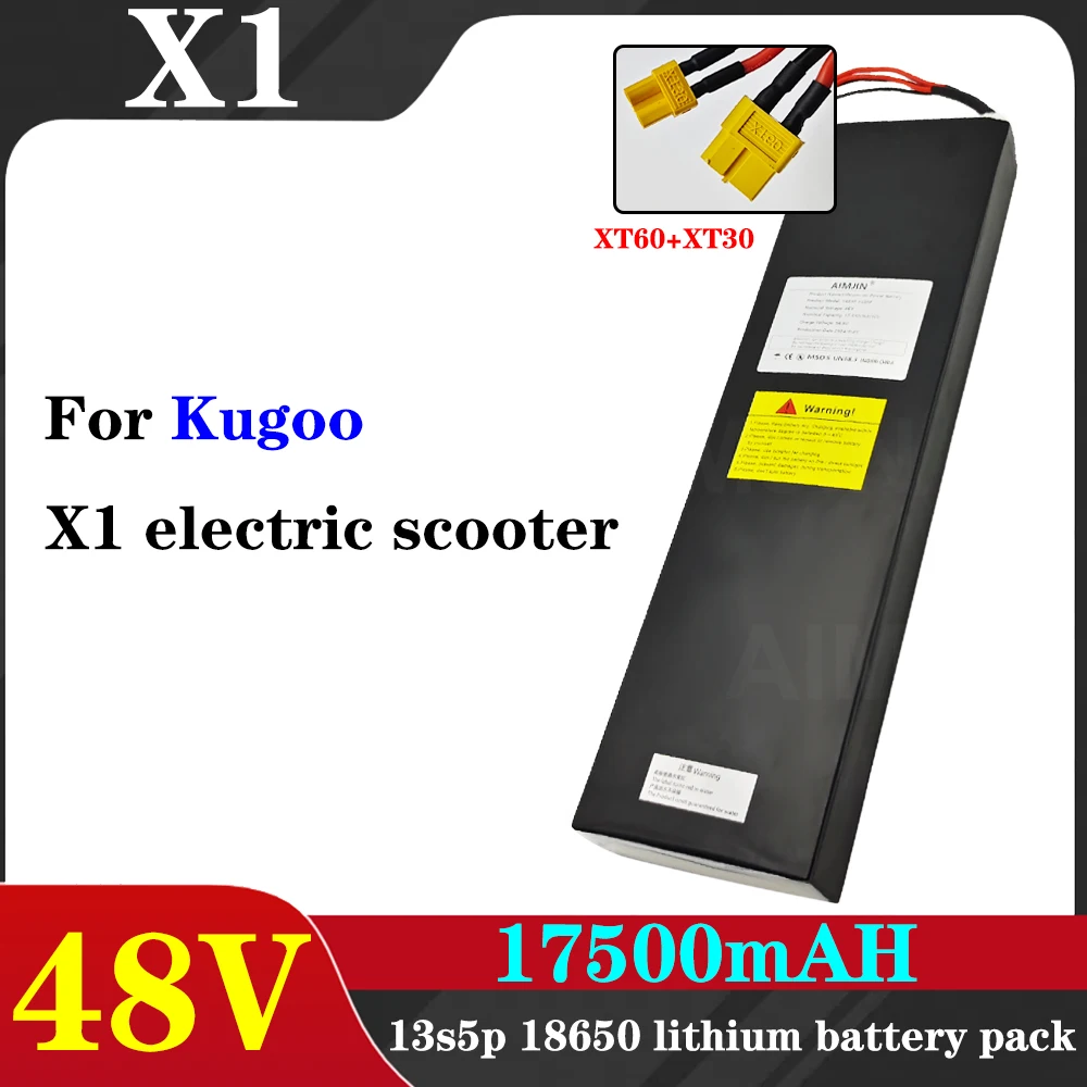 

for Kugoo X1/X1 Plus 48V 17.5Ah 48V 17500mAh Scooter Battery Lithium Battery pack with BMS