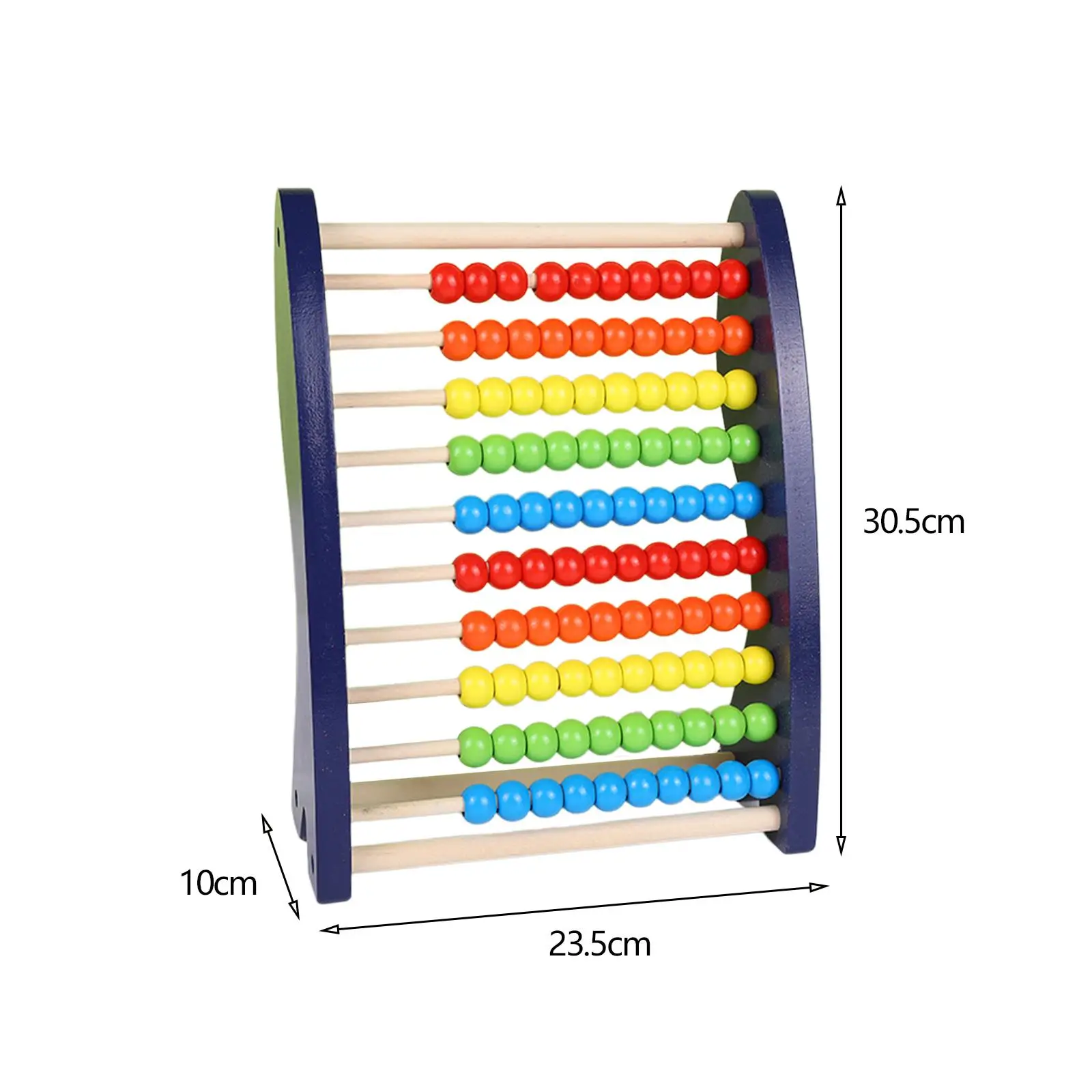 Ábaco para niños Matemáticas Conteo Abaco Cuentas Regalos navideños Juguete sensorial de madera