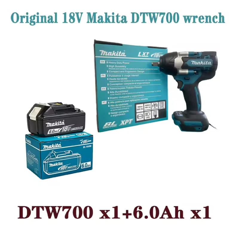 

Makita BL1860B 18V LXT Lithium-Ion 6.0 Ah Battery for DTW700 18v High-Quality Power Tool