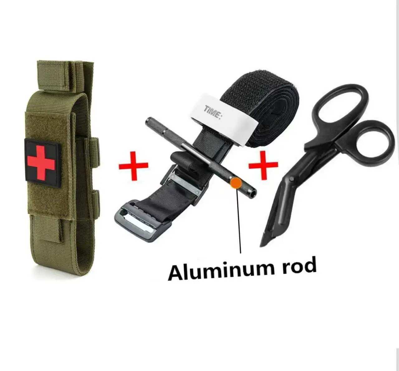 Tactical First Aid New Metal Aluminum Rod Tourniquet 1pcs Survival Hemostasis Second Generation Upgrade Repeated Use Strengthen