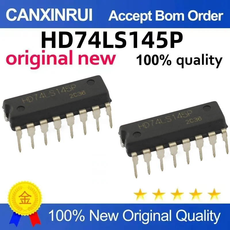 (10-300piezas)Brand new original HD74LS145P 74LS145P DIP16 in stock chip IC, starting from one piece.