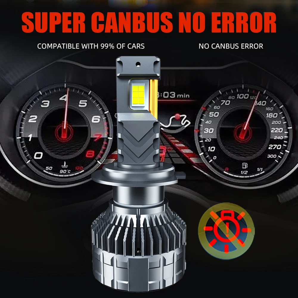 OLLO 4PCS P18 H4 H11 H7 Led Lamp 300W High Power 45000LM Led Lights 3570 CSP Chips For Car 12V Led Headlight Bulb Fog Light