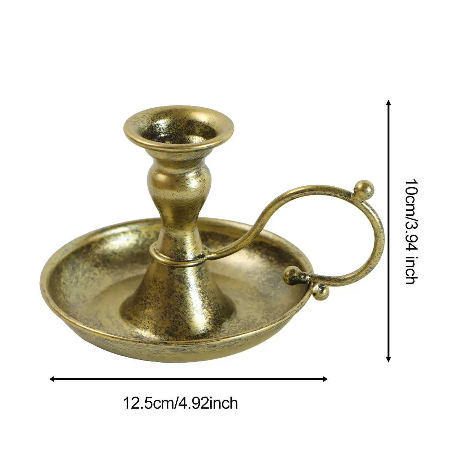 حامل شموع مستدق، حامل شموع معدني، زينة لسطح المكتب والمنزل