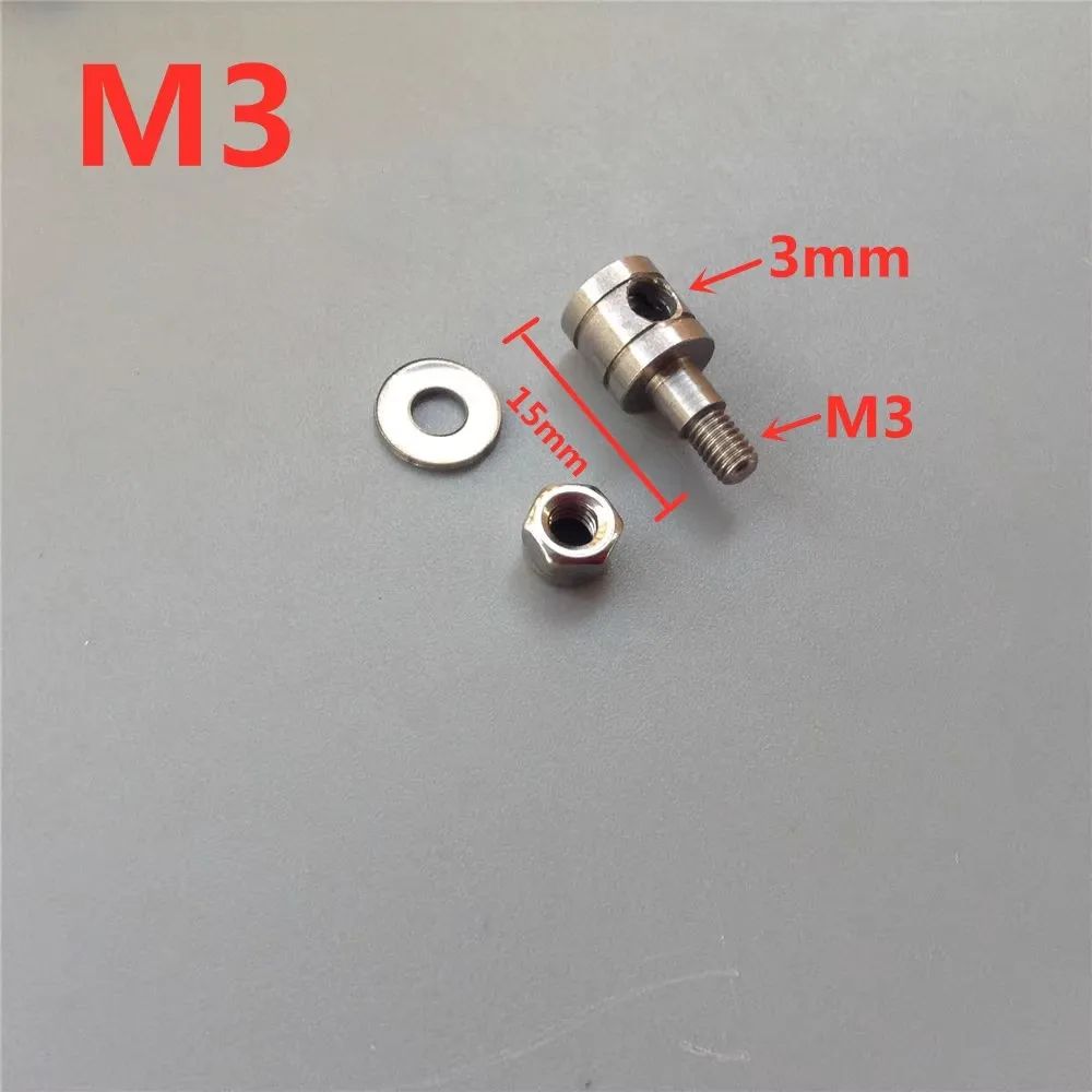 1.2mm 1.8mm 2.1mm 3mm Servo Quick-Adjust Steel Wire Linkage Rod Positioning Nut KT Board Model Aircraft Drone Boat
