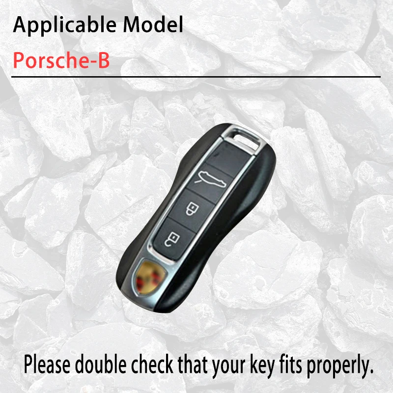 Car Key Case Cover Shell For Porsche Panamera Spyder Carrera Macan Boxster Cayman Cayenne 911 970 981 991 Keychain Accessories