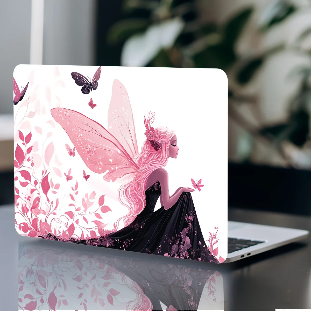 Vinyl Laptop Case Girl Stickers 2 Pieces/Set Scratch Resistant DIY Art Case Universal Netbook Skin Stickers Non-Reusable