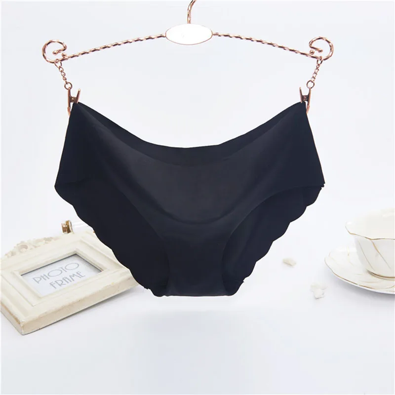 

Thin Seamless Ice Silk Breathable Swimming Bottom Women Bikini Bottom Hollow-out Swimwear Briefs High Waist Sexy Swimming Trunks