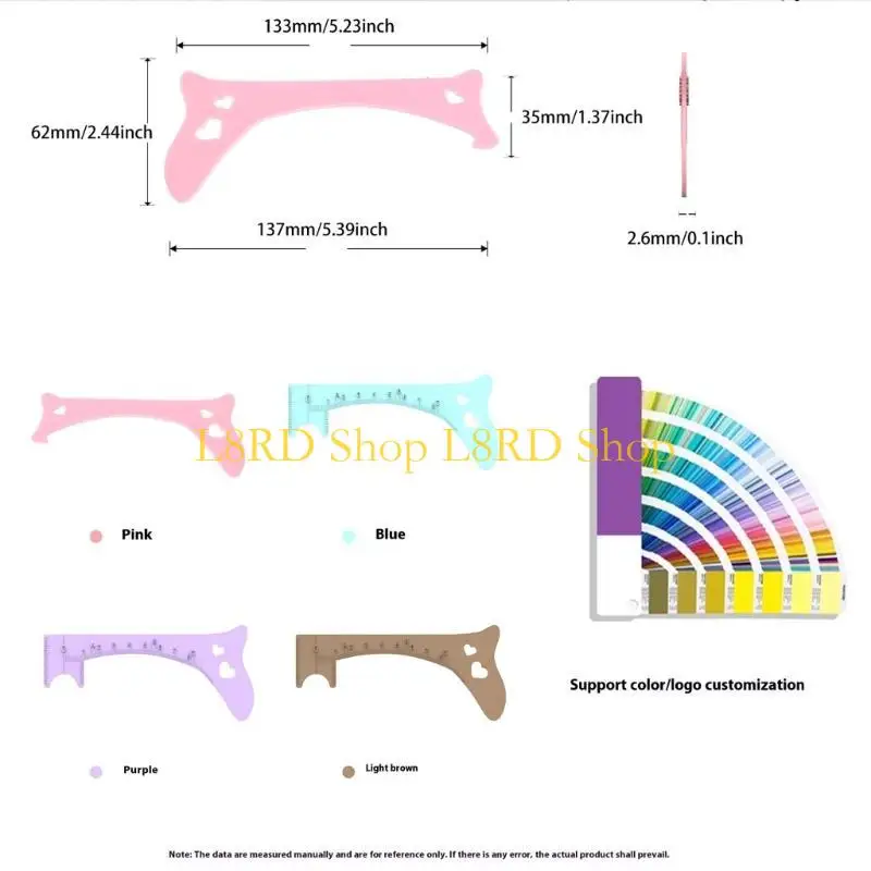 ユニークなアイライナーと眉の形のためのシリコーンアイメイクアップステンシルのL8rdアイキャッチ