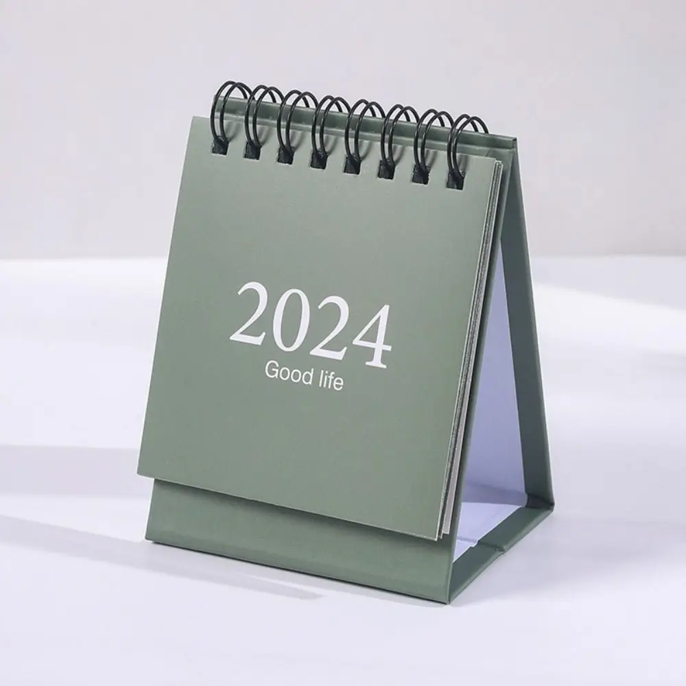 2024 Mini Desk Calendar Desktop Standing Flip Calendar For Planning Organizing Daily Schedule