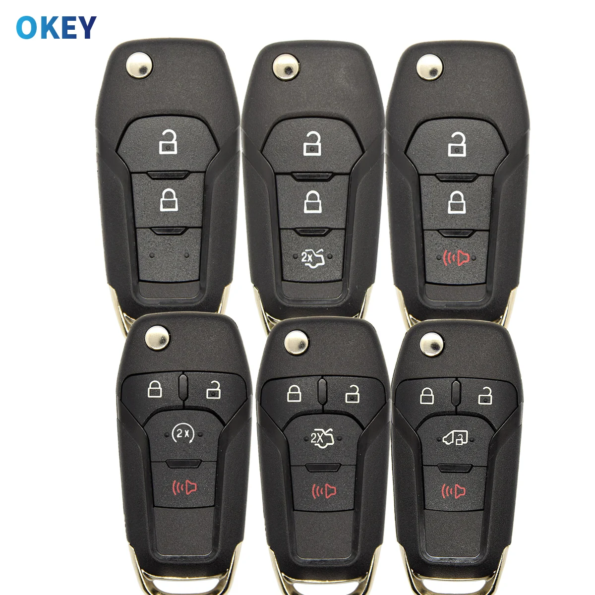 

Okey Remote Car Key Shell Cover For Ford F150 F250 F350 Explorer Ranger KA Fiesta Mondeo Focus Everest Edge Kuga Escort HU101