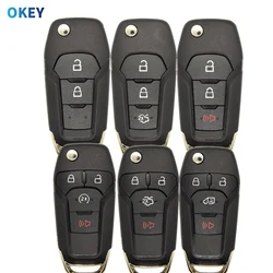 Okey Remote Car Key Shell Cover For Ford F150 F250 F350 Explorer Ranger KA Fiesta Mondeo Focus Everest Edge Kuga Escort HU101