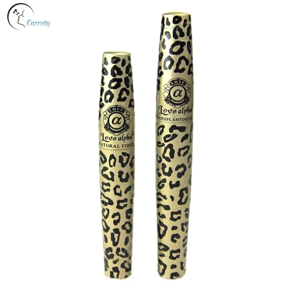 1 Set Natural Waterproof 3D Fiber Lashes Wild Leopard Mascara Love Like Alpha Transplanting Gel Make Up Cosmetics