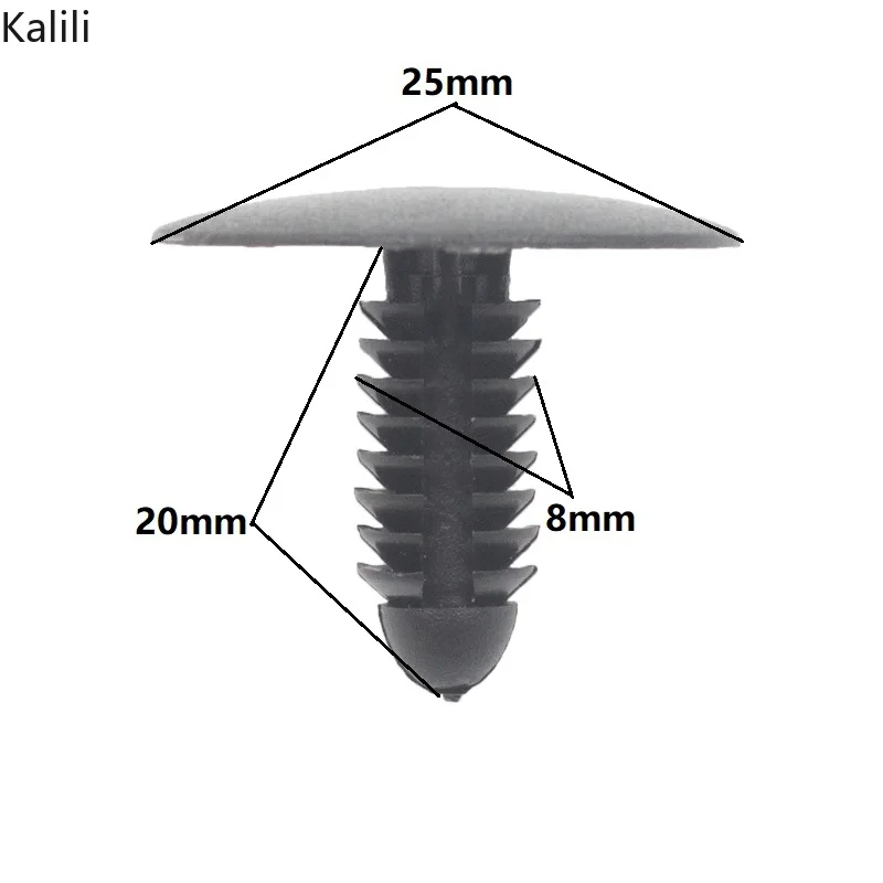 Trim Panel Clip 5mm 6mm 7mm 8mm 9mm 10mm 11mm Loch Auto Moulding Clip Kunststoff Schraube Befestigungen Auto Dach Heckklappe Futter Niet