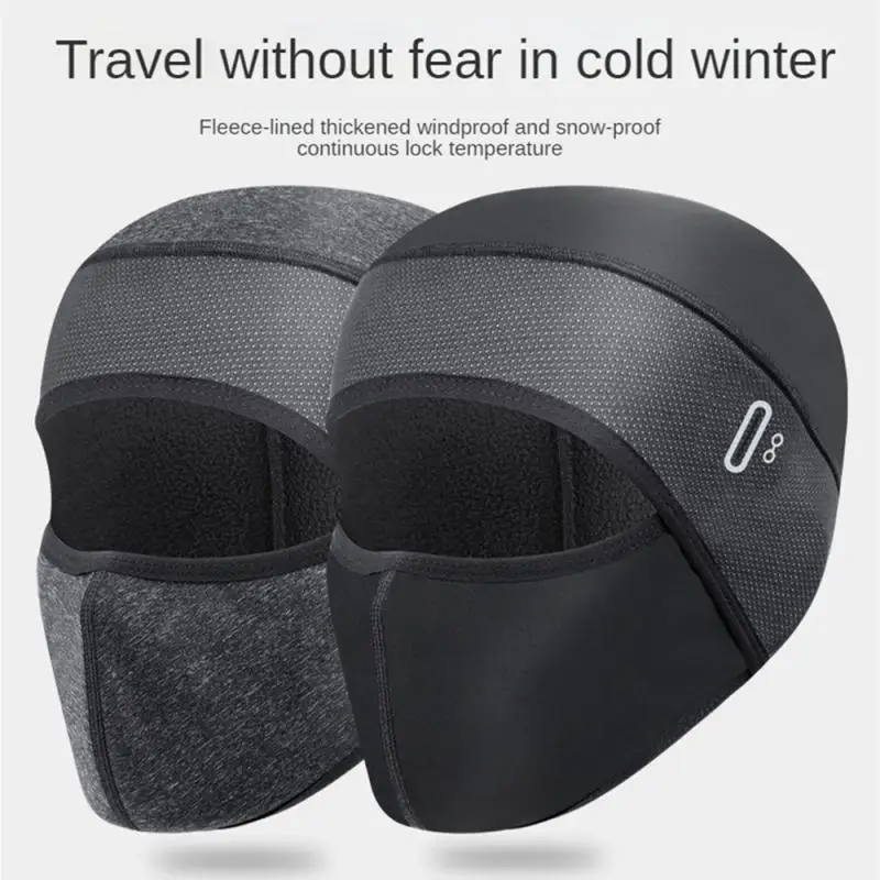 Ski Hat Winter Warm Cycling Cap For Men Bicycle Motorcycle Balaclava Windproof Sports Scarf Velvet Bike Face Cover Women Hiking