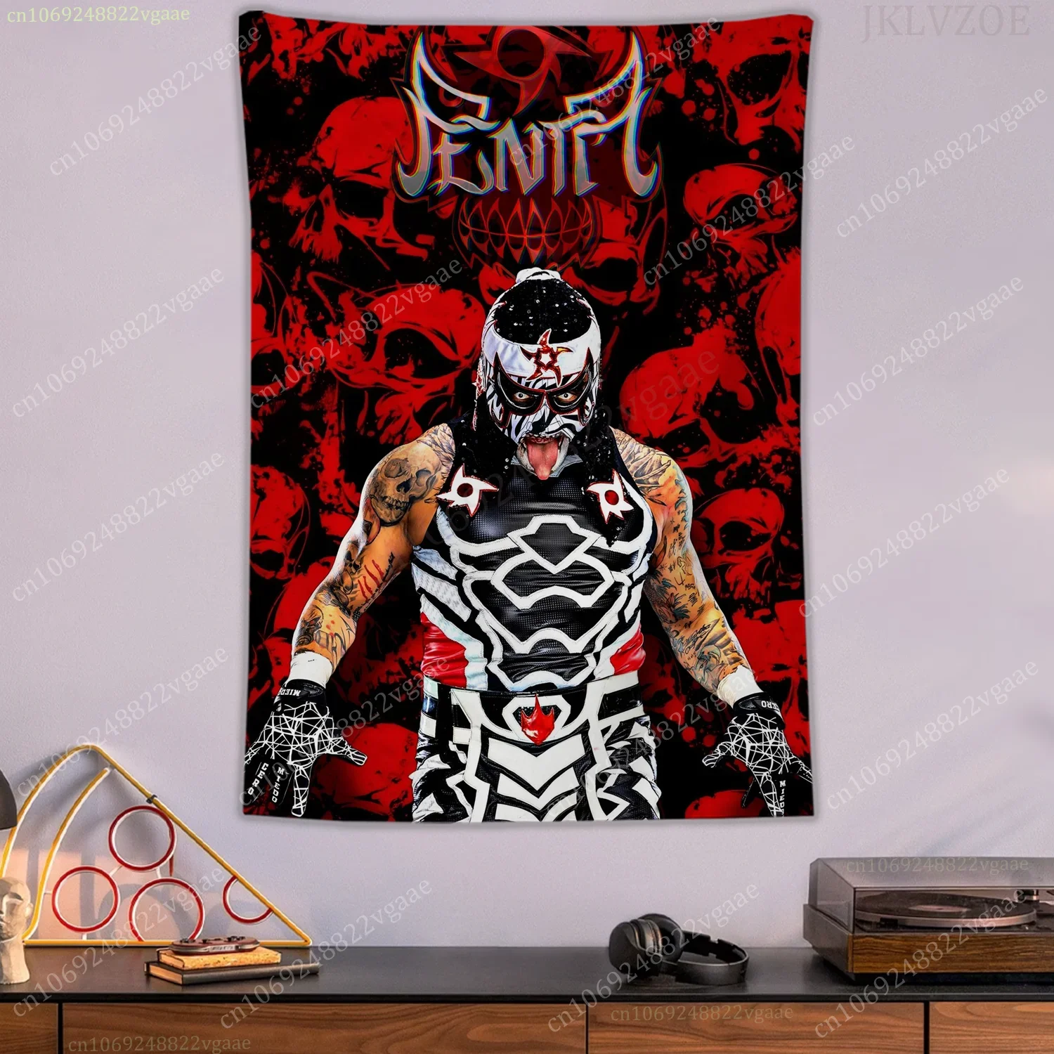 Penta Überwurfdecke, ästhetisches Wrestling, Boxflagge, Schlafzimmerdekoration, Heimtextilien, Wandteppich, Poster, Wandkunst für Fans