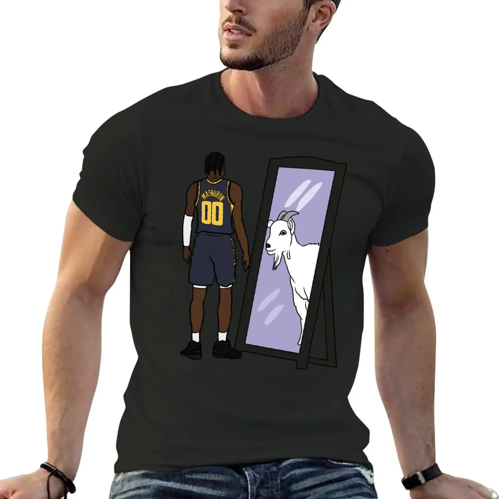 

Bennedict Mathurin Mirror GOAT T-Shirt custom t shirt oversized cheap stuff funny costumes mens shirts graphic tee