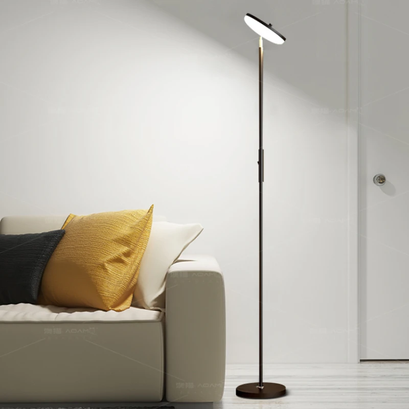 HXL Living Room Floor Lamp Super Bright Vertical Floor Light Luxury Bedside Cold Light Lamp LED Reading Lamp