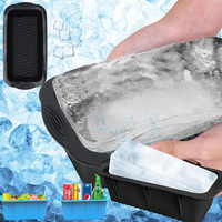 1-10PCS Extra Large Silicone Ice Cube Molds Cold Bath Ice Bucket Making Ice Cubes Cake Baking Molds New Ice Compartment Molds
