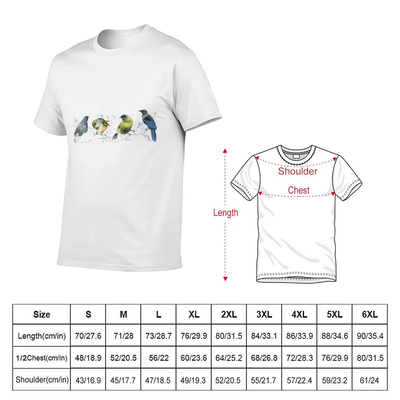 New Mr Kokako, Mr Tui, Mr Sylvereye, Mr bellbird on a branch T-Shirt custom t shirt mens champion t shirts